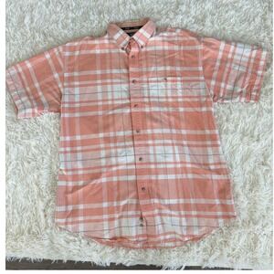 20X Wrangler Jean Co. Men's Short Sleeve Button‎ Down Plaid Shirt